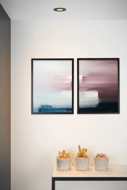 Lucide TUBE - Foco empotrable en el suelo - Ø 9,2 cm - 1xGU10 - Negro - ambiente 1